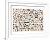 World of Dogs-null-Framed Art Print