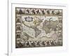 World Old Map. Created By Nicholas Visscher, Published In Amsterdam, 1652-marzolino-Framed Art Print