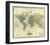 World on Mercators Projection, c.1823-Henry S^ Tanner-Framed Art Print