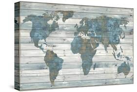 World on Wood-Jamie MacDowell-Stretched Canvas