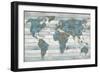 World on Wood-Jamie MacDowell-Framed Premium Giclee Print