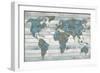 World on Wood-Jamie MacDowell-Framed Premium Giclee Print