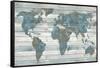 World on Wood-Jamie MacDowell-Framed Stretched Canvas