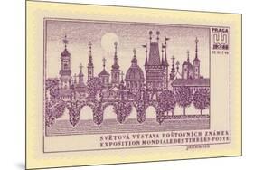 World Postage Stamp Exhibition, Prague, 1968-null-Mounted Giclee Print