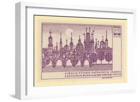 World Postage Stamp Exhibition, Prague, 1968-null-Framed Giclee Print