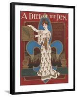 World's Fair: A Deed of the Pen. Louisiana Purchase Exposition-null-Framed Art Print