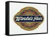 World's Fair Brand Cigar Box Label-Lantern Press-Framed Stretched Canvas