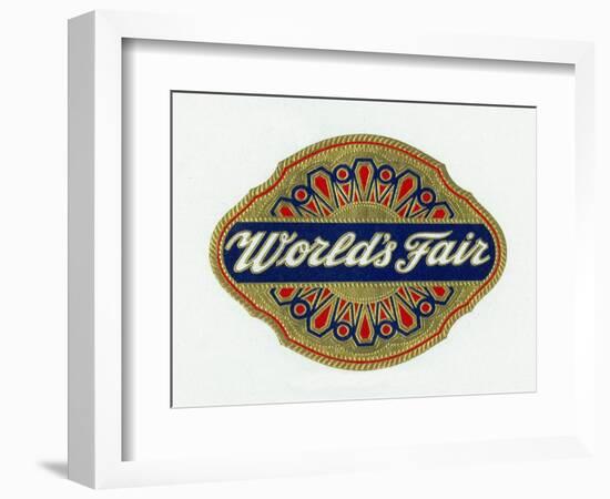 World's Fair Brand Cigar Box Label-Lantern Press-Framed Art Print