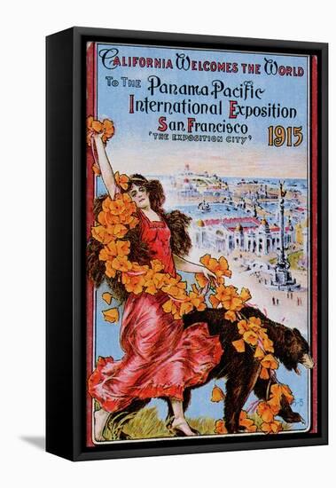 World's Fair: California Welcomes the World to the Panama Pacific International Exposition-null-Framed Stretched Canvas