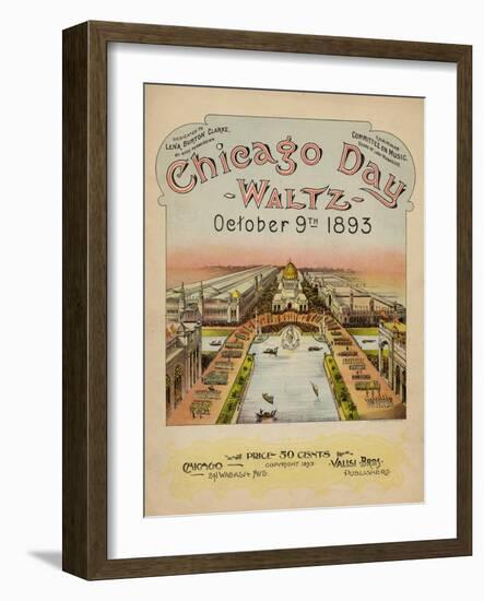 World's Fair: Chicago Day Waltz, October 9th, 1893-null-Framed Art Print