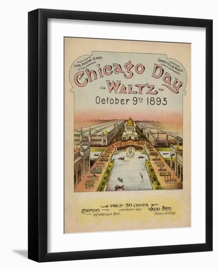 World's Fair: Chicago Day Waltz, October 9th, 1893-null-Framed Art Print