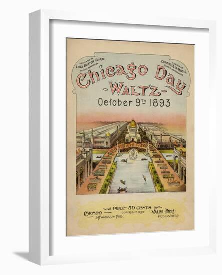 World's Fair: Chicago Day Waltz, October 9th, 1893-null-Framed Art Print