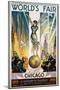 World's Fair Chicago Poster by Glen C. Sheffer-null-Mounted Giclee Print
