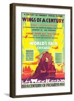 World's Fair, Chicago, Wings of a Century, c.1934-null-Framed Art Print