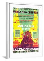 World's Fair, Chicago, Wings of a Century, c.1934-null-Framed Art Print