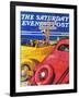 "World's Fair or Bust," Saturday Evening Post Cover, April 22, 1939-John E. Sheridan-Framed Giclee Print