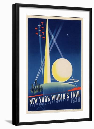 World's Fair: Poster for New York World's Fair 1939, National Museum of American History-null-Framed Art Print