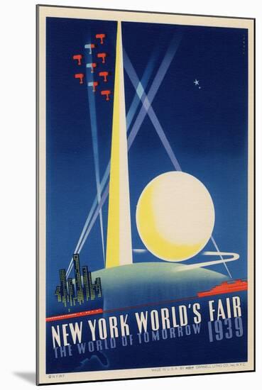 World's Fair: Poster for New York World's Fair 1939, National Museum of American History-null-Mounted Art Print