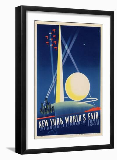 World's Fair: Poster for New York World's Fair 1939, National Museum of American History-null-Framed Art Print