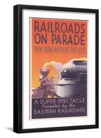 World's Fair Railroad Show-null-Framed Art Print