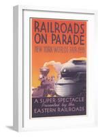World's Fair Railroad Show-null-Framed Art Print