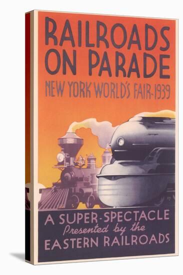 World's Fair Railroad Show-null-Stretched Canvas