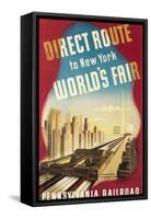 World's Fair Travel Poster-null-Framed Stretched Canvas