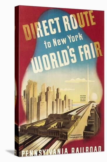 World's Fair Travel Poster-null-Stretched Canvas