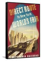 World's Fair Travel Poster-null-Framed Stretched Canvas