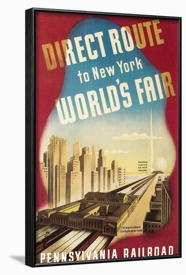 World's Fair Travel Poster-null-Framed Art Print