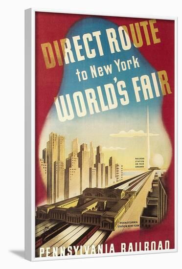 World's Fair Travel Poster-null-Framed Art Print