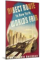 World's Fair Travel Poster-null-Mounted Art Print