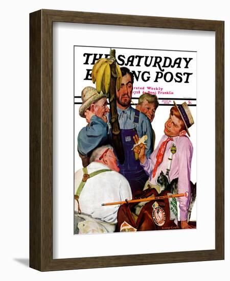"World's Fair Traveler," Saturday Evening Post Cover, July 15, 1939-Emery Clarke-Framed Giclee Print