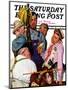 "World's Fair Traveler," Saturday Evening Post Cover, July 15, 1939-Emery Clarke-Mounted Giclee Print