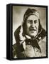 World's First Aeroplane Pilot-English Photographer-Framed Stretched Canvas