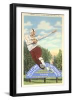 World's Largest Football Player Sign-null-Framed Art Print