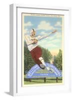 World's Largest Football Player Sign-null-Framed Art Print