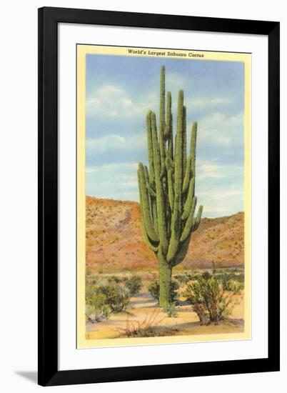 World's Largest Saguaro Cactus-null-Framed Art Print