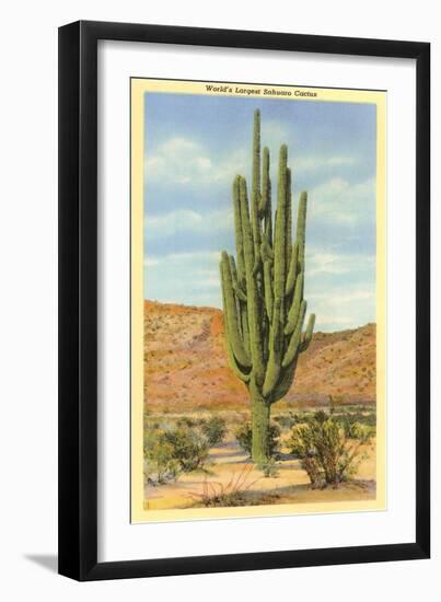 World's Largest Saguaro Cactus-null-Framed Art Print