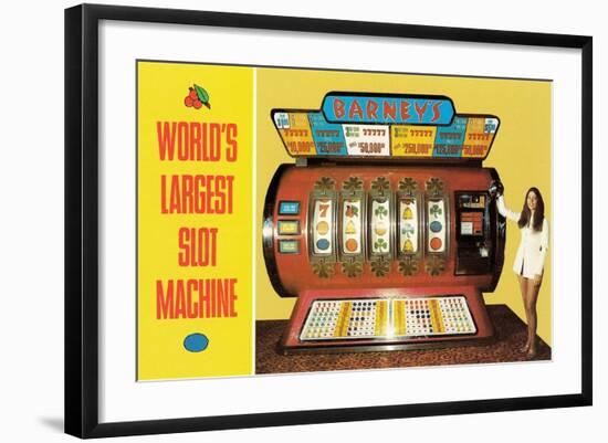 World's Largest Slot Machine-null-Framed Art Print