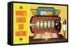 World's Largest Slot Machine-null-Framed Stretched Canvas