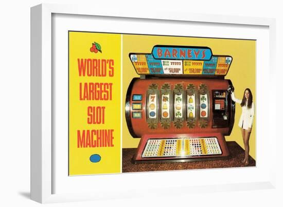 World's Largest Slot Machine-null-Framed Art Print