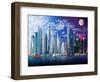 World's Tallest Buildings-Garry Walton-Framed Art Print