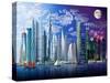 World's Tallest Buildings-Garry Walton-Stretched Canvas