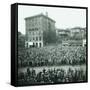 World Series Crowd Watches Scoreboard, 1926-Chapin Bowen-Framed Stretched Canvas