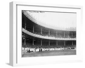 World Series Game 1, Boston Red Sox at NY Giants, Baseball Photo No.2 - New York, NY-Lantern Press-Framed Art Print