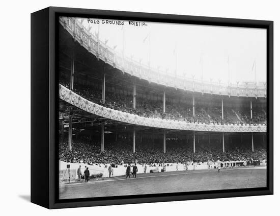 World Series Game 1, Boston Red Sox at NY Giants, Baseball Photo No.2 - New York, NY-Lantern Press-Framed Stretched Canvas