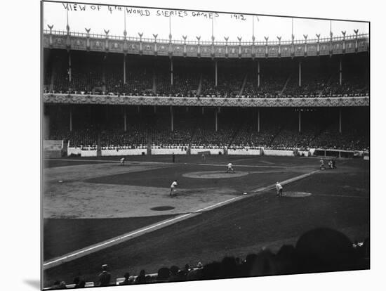 World Series Game 4, Boston Red Sox at NY Giants, Baseball Photo - New York, NY-Lantern Press-Mounted Art Print