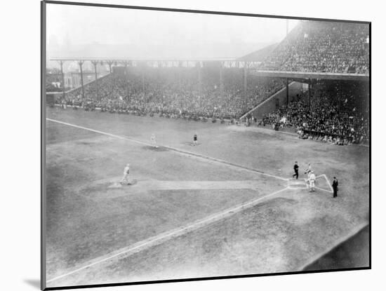 World Series, Giants at Phillies, Baseball Photo - Philadelphia, PA-Lantern Press-Mounted Art Print