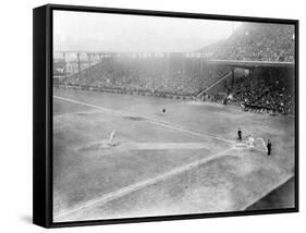 World Series, Giants at Phillies, Baseball Photo - Philadelphia, PA-Lantern Press-Framed Stretched Canvas